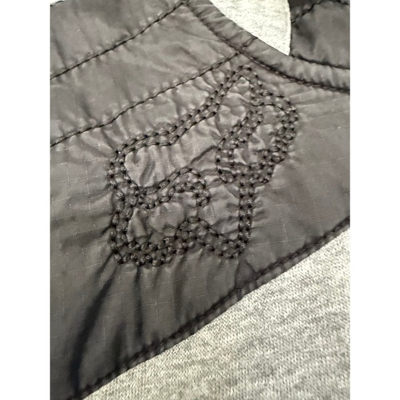 Fox Racing Riders Co Grey Black Quilted Pullover Hoodie Sweatshirt Womens XS - Picture 4 of 8